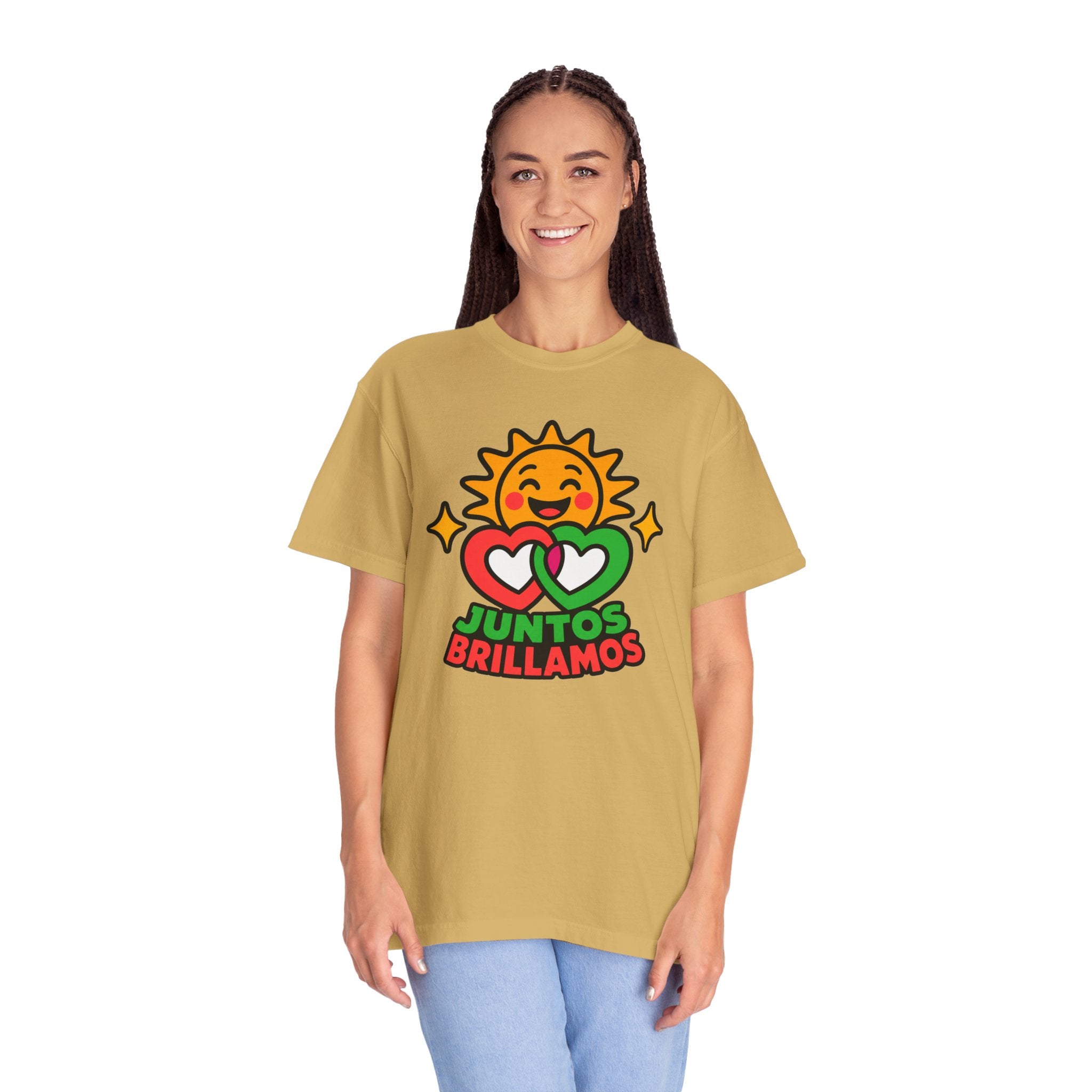 Juntos Brillamos Latino Heritage Heavyweight Tee ☀️❤️