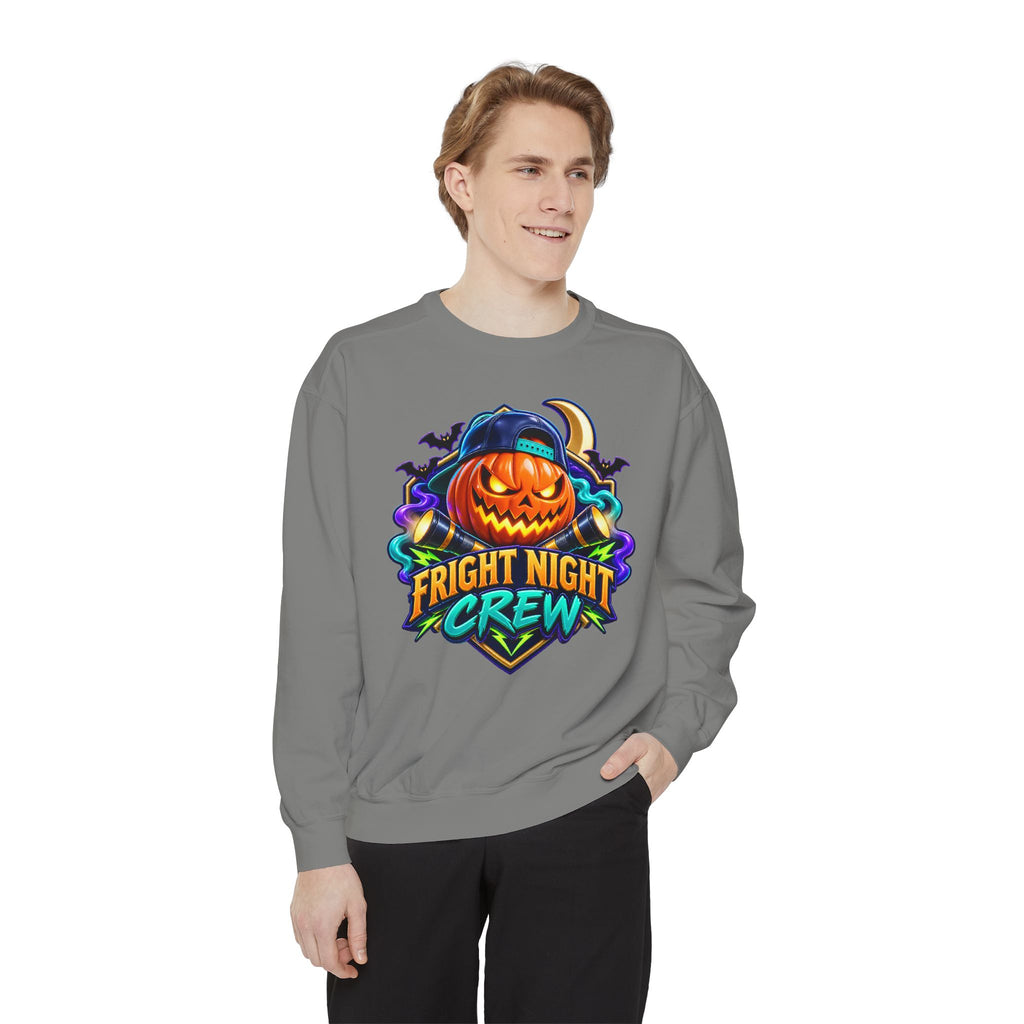 Fright Night Crew Halloween Sweatshirt 🎃 | Pumpkin Halloween Pullover