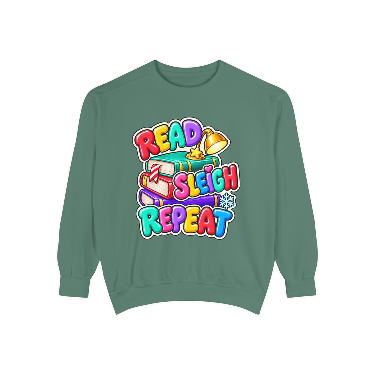 Read, Sleigh, Repeat Christmas Sweatshirt 📚🔔❄️
