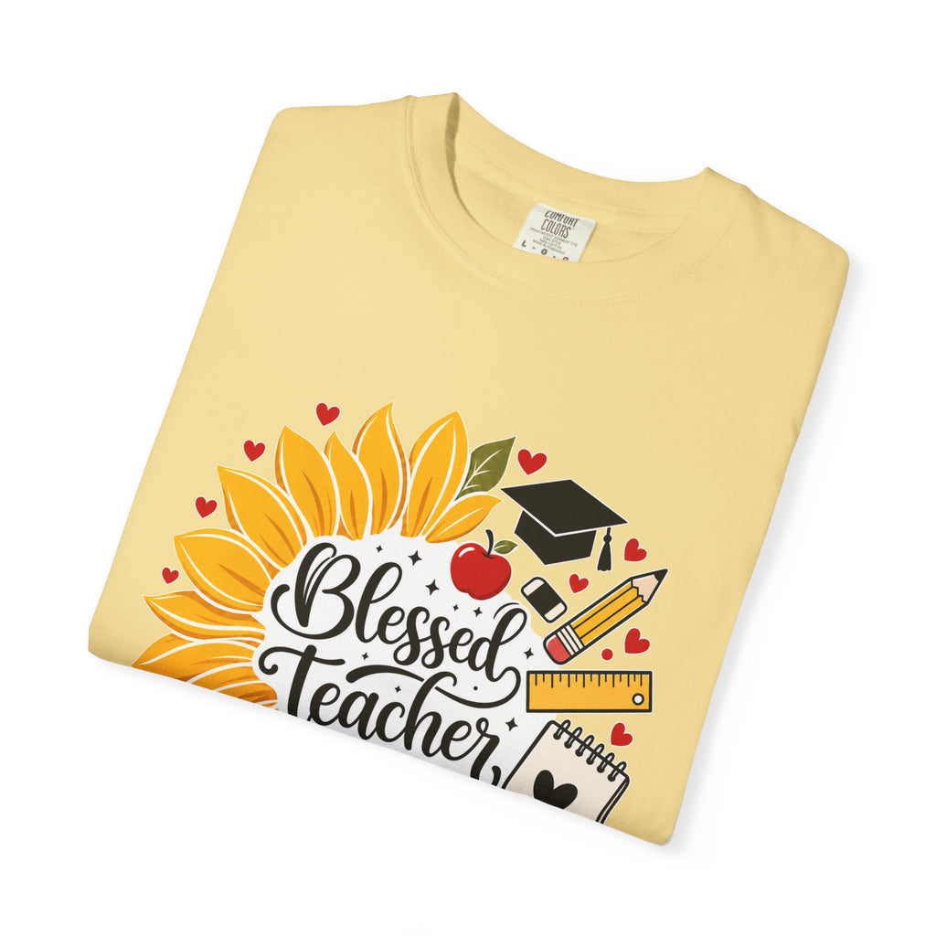 Blessed Teacher Heavyweight Tee 🌻📚✏️