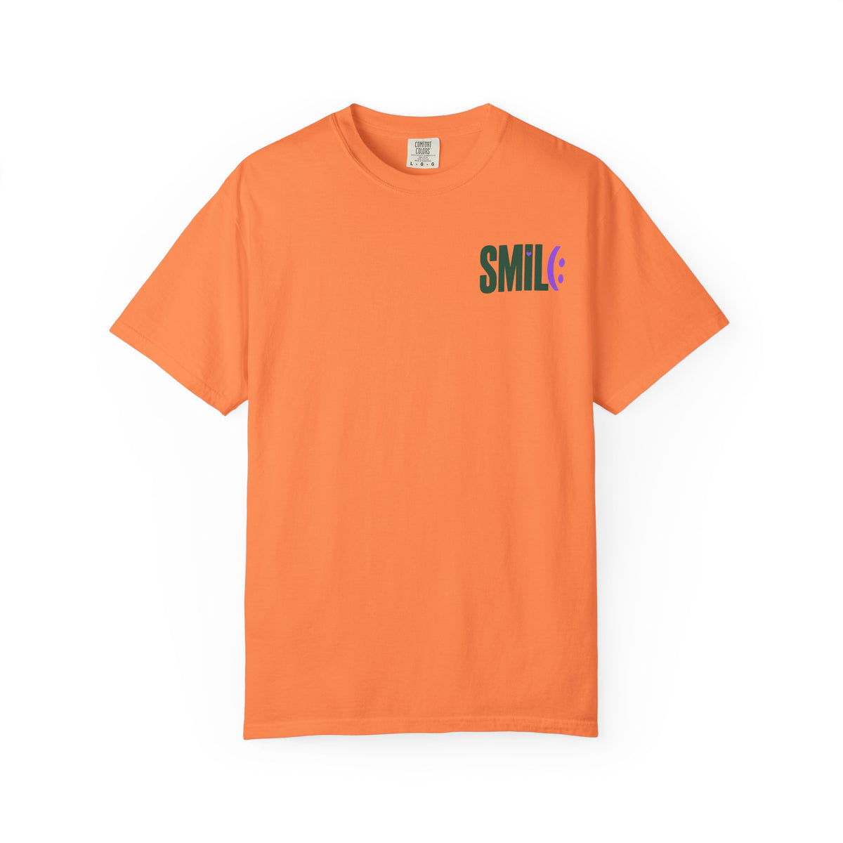 SMILE IT’S FREE! Front-and-Back Garment-Dyed Tee
