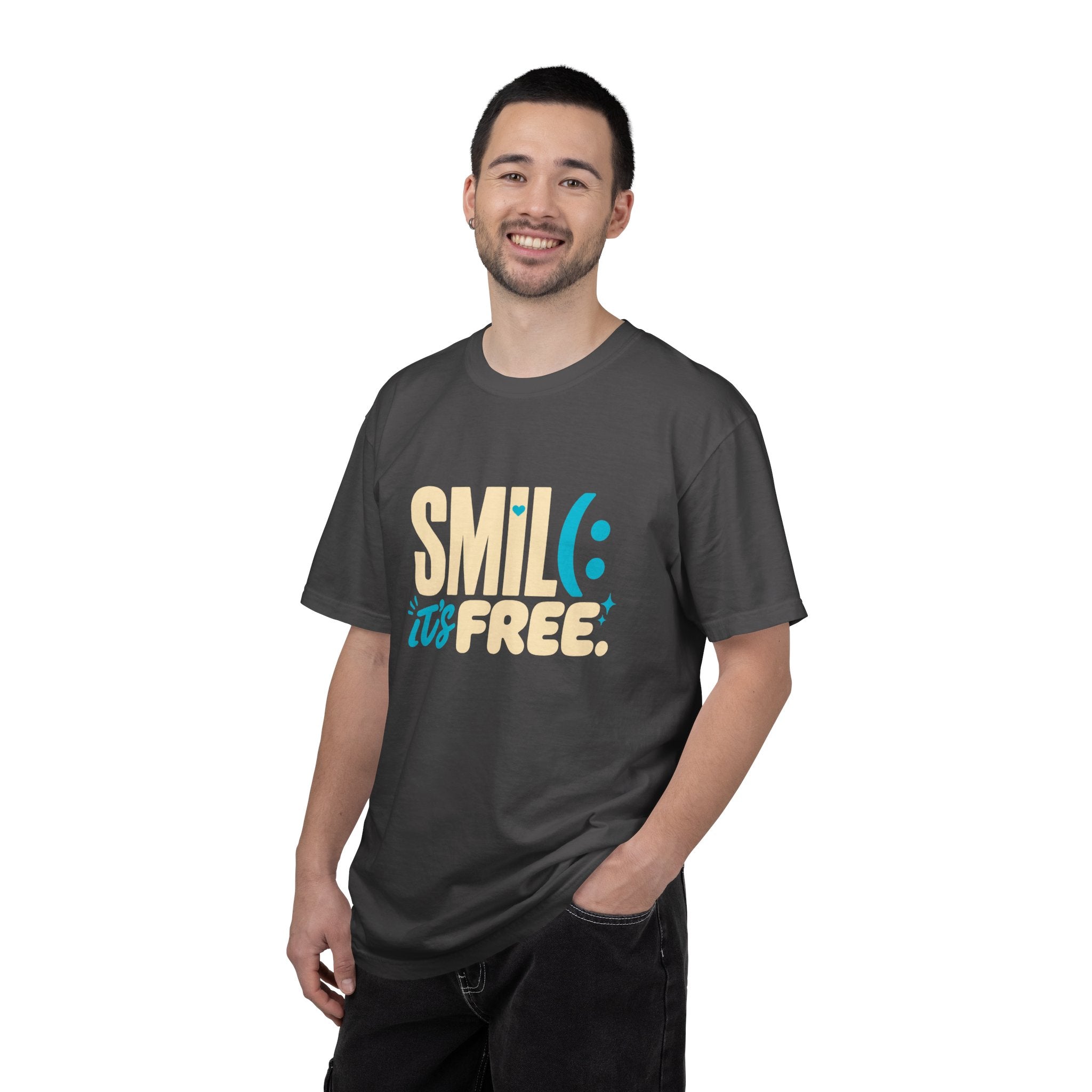 SMIL(: It’s Free Garment-Dyed Graphic Tee