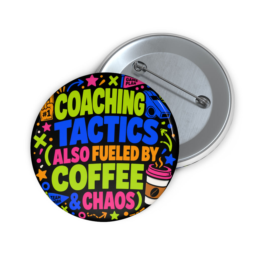 "Coaching Tactics Fueled by Coffee and Chaos" Badge