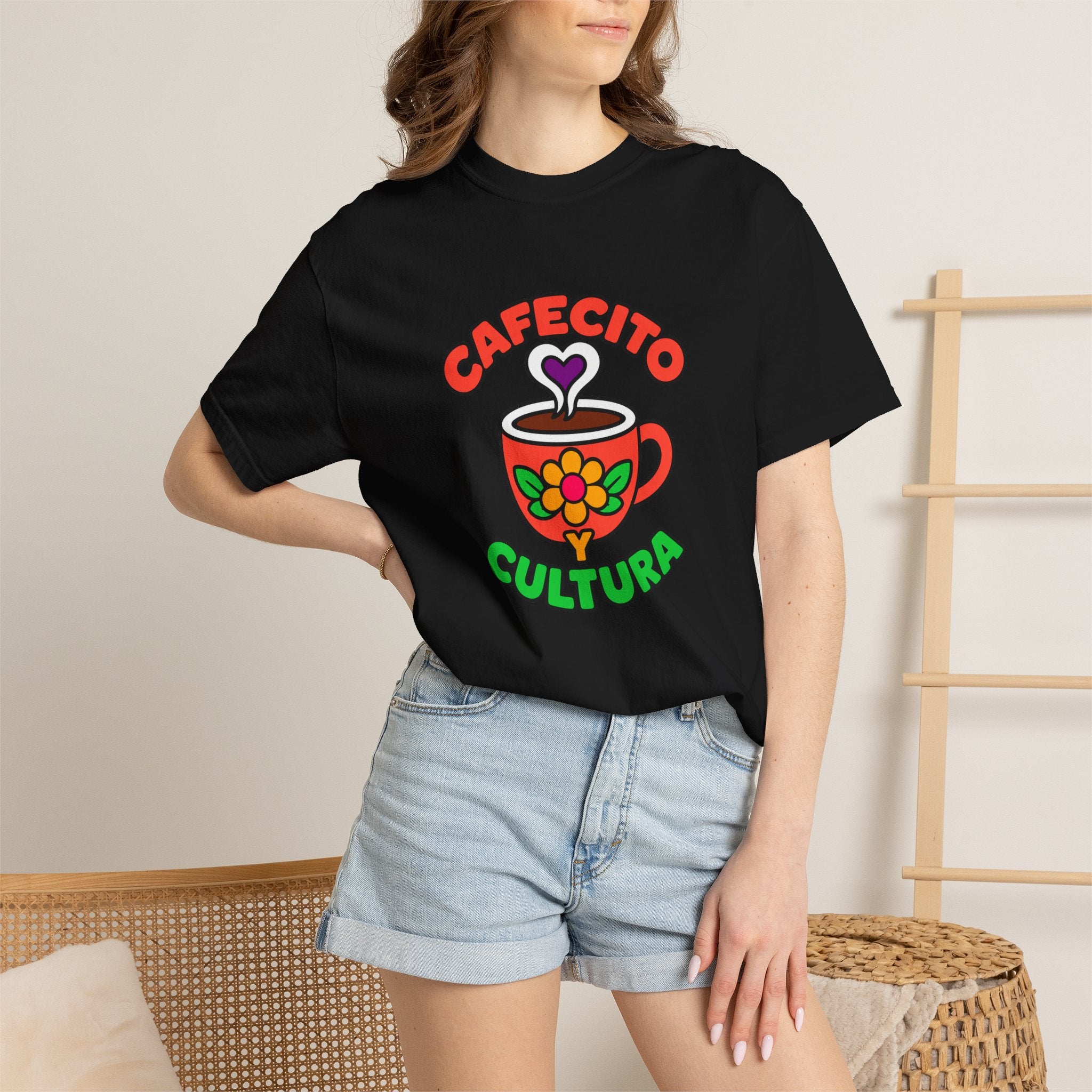 Cafecito Y Cultura Heavyweight Tee ☕🌼