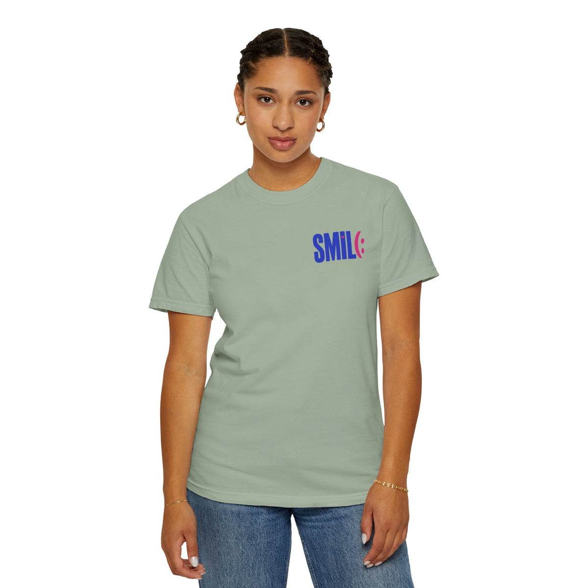 SMIL(: It’s Free Garment-Dyed Graphic Tee