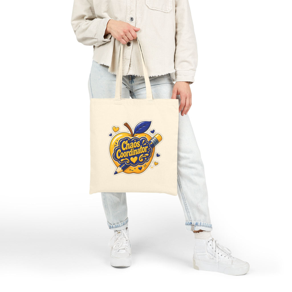 Chaos Coordinator -  Cute Apple Canvas Tote Bag