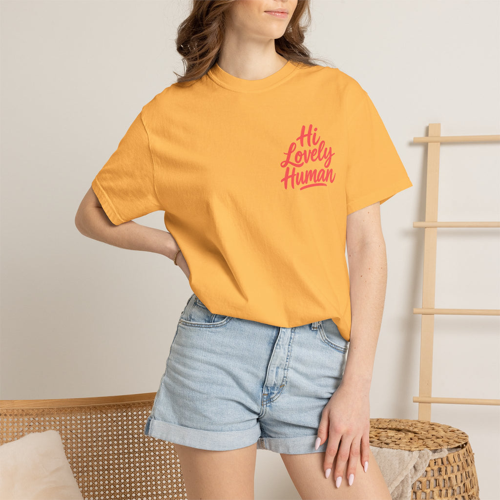 Hi Lovely Human Navy Garment-Dyed Comfort Colors® T-Shirt
