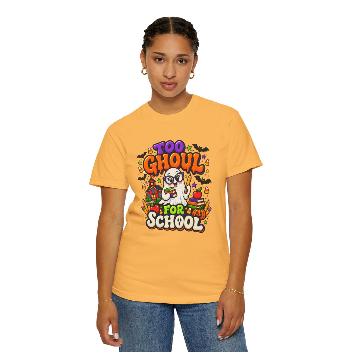 Too Ghoul for School T-Shirt — Cute Halloween Ghost Back-to-School Tee