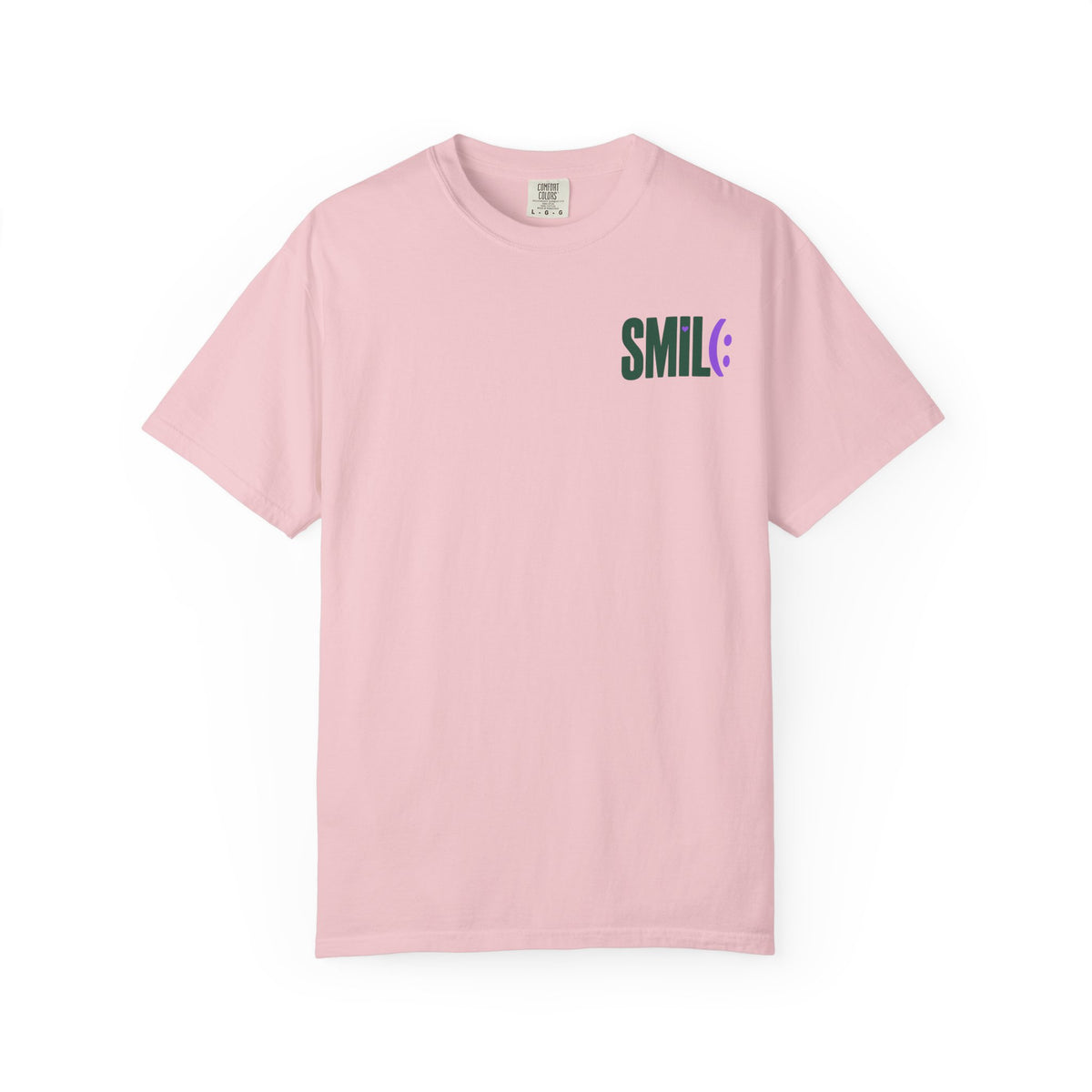 SMILE IT’S FREE! Front-and-Back Garment-Dyed Tee