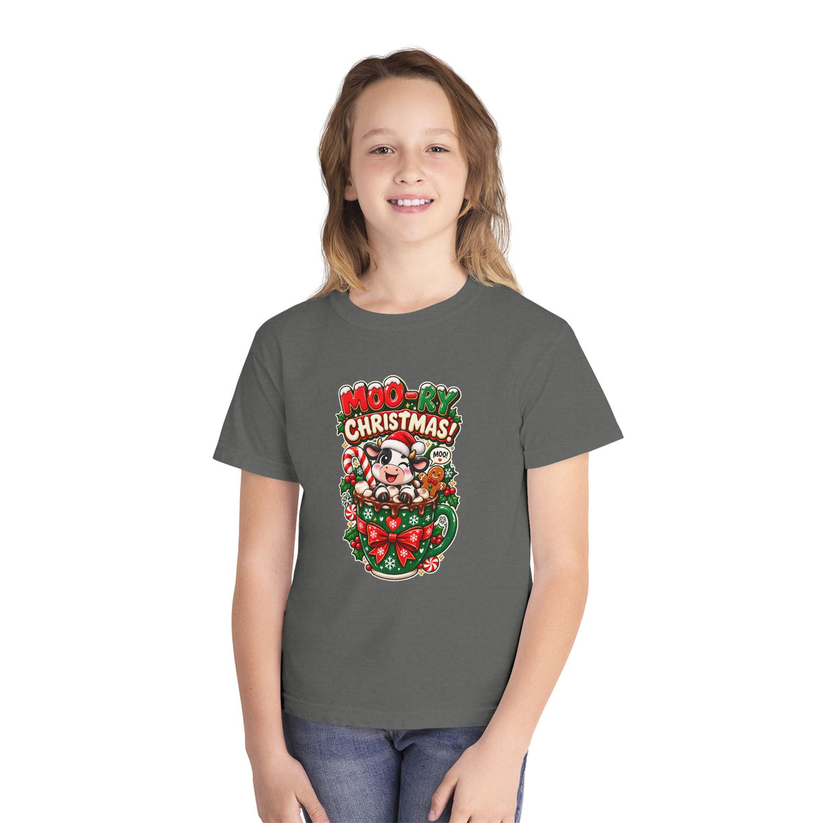 MOO-RY Christmas Youth Tee
