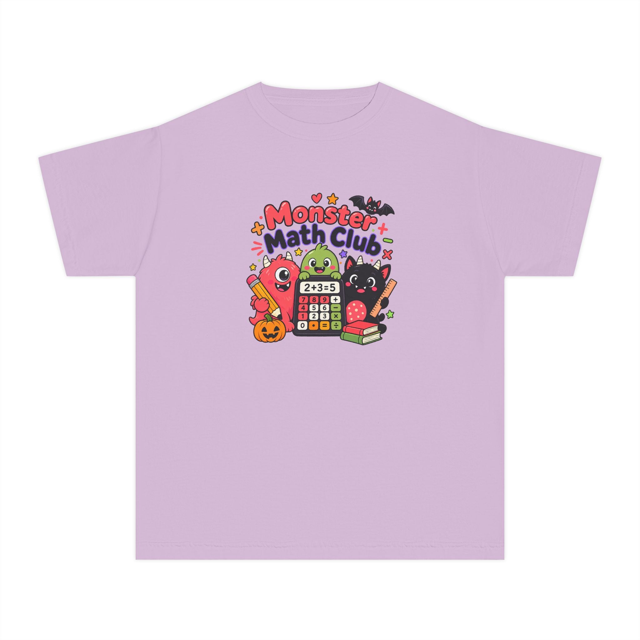 🎃 Monster Math Club Halloween Youth Retro Tee 🧮👻