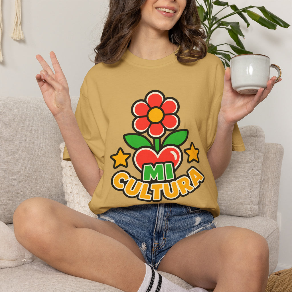Mi Cultura Latino Heritage Heavyweight Tee 🌺❤️