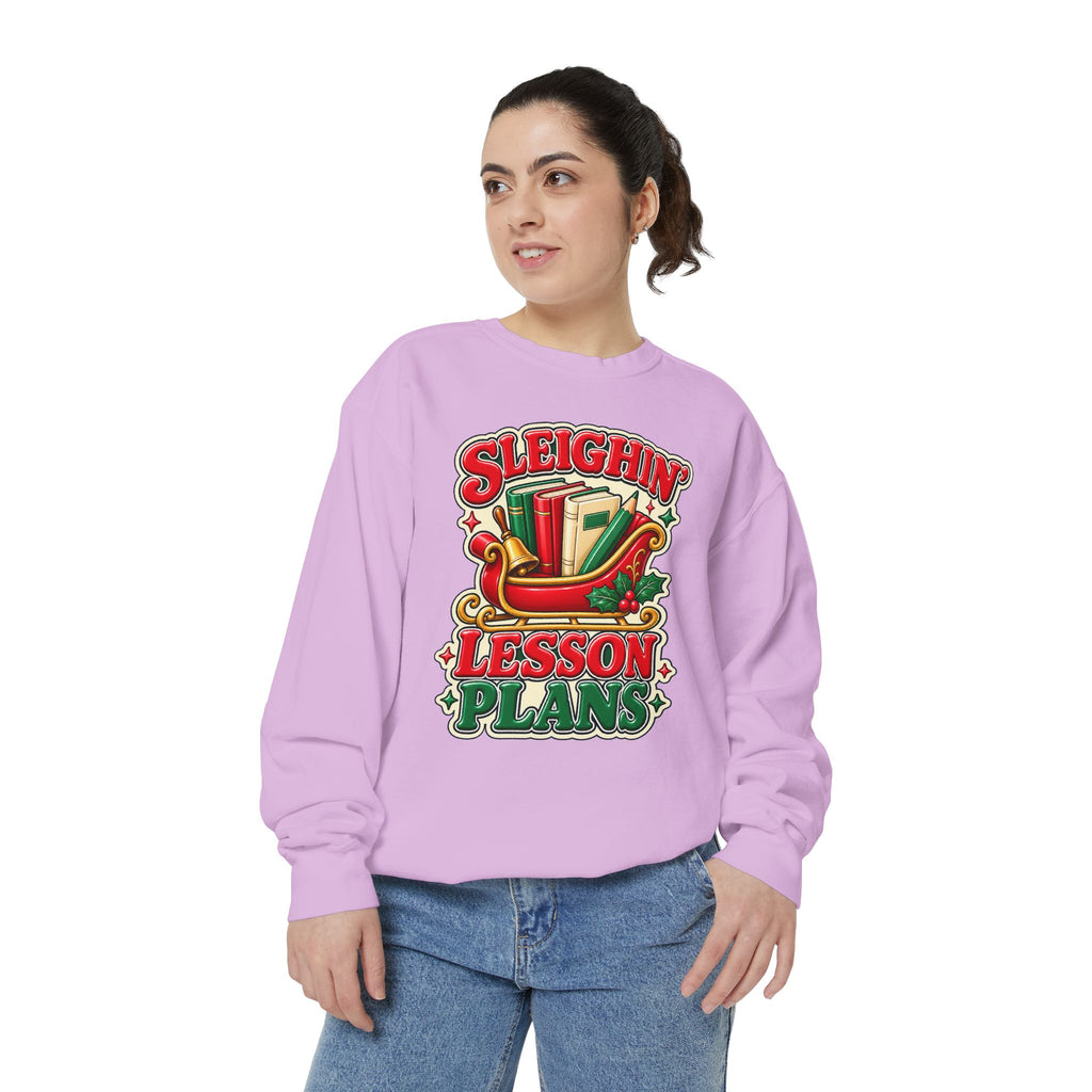 Sleighin’ Lesson Plans Christmas Teacher Sweatshirt