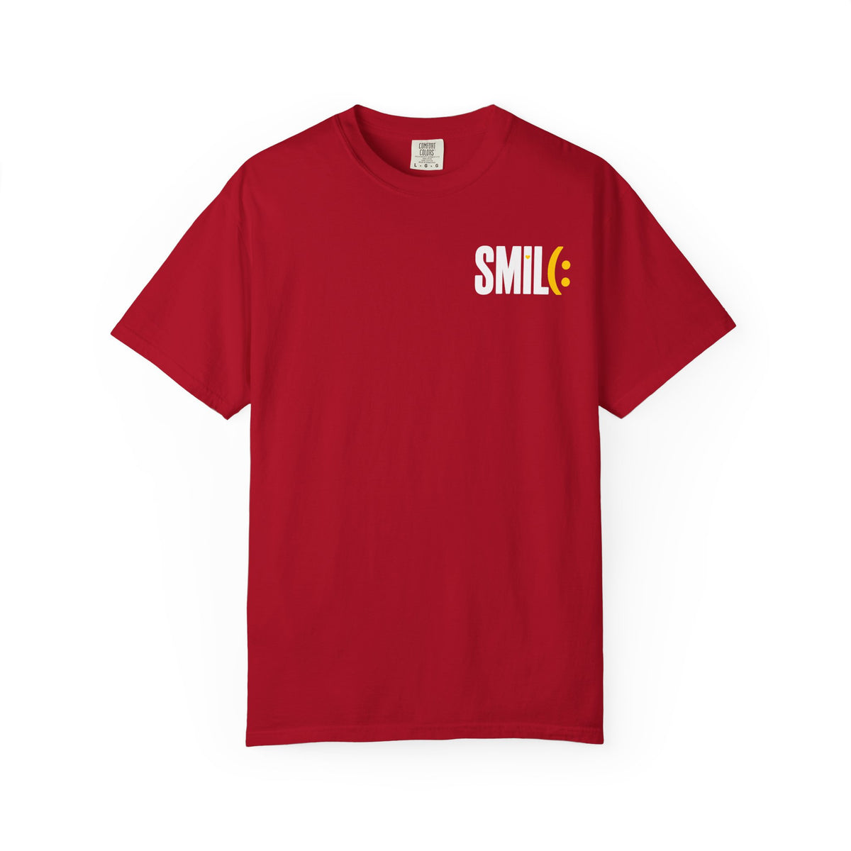 SMILE IT’S FREE! Front-and-Back Garment-Dyed Tee