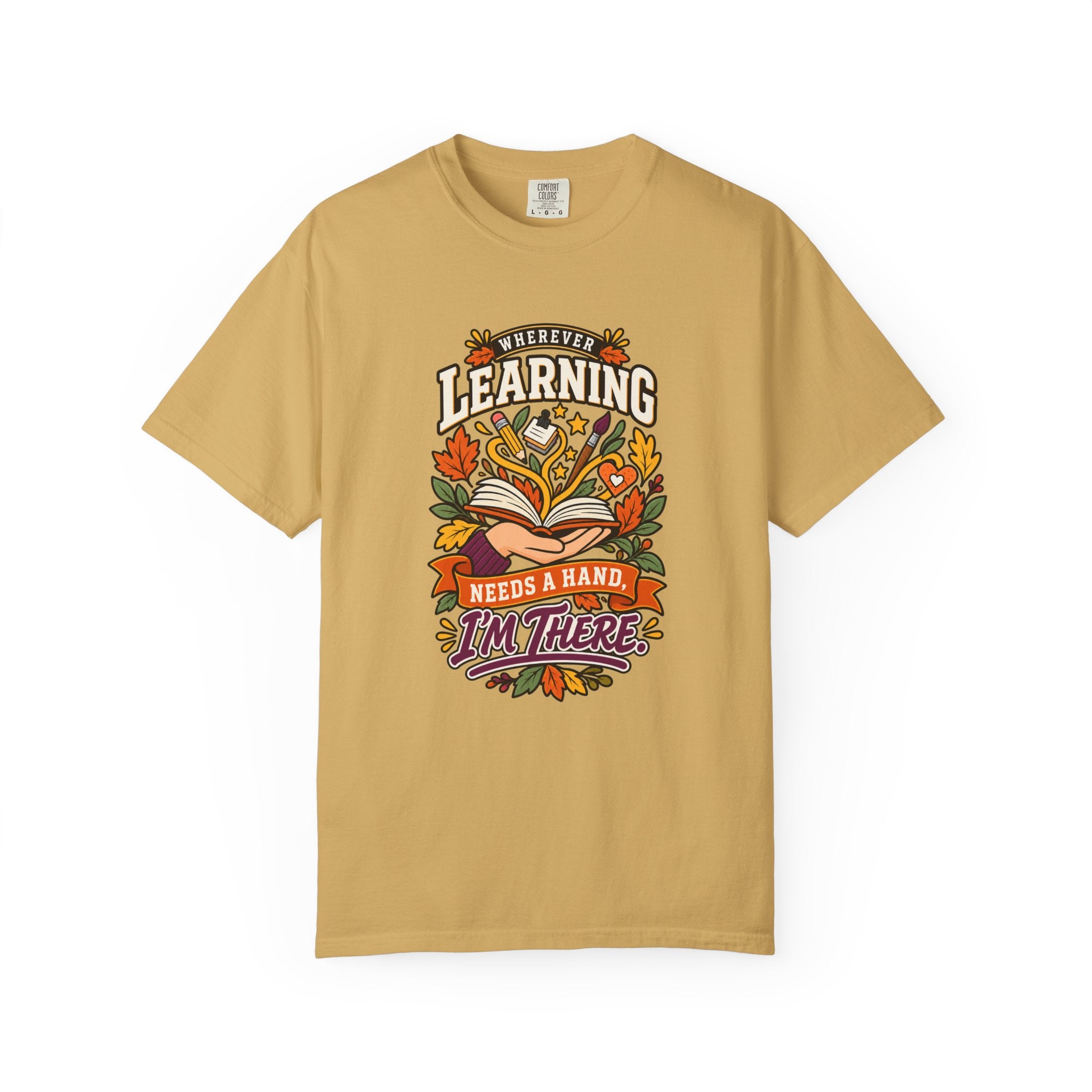 Wherever Learning Needs a Hand Teacher Heavyweight Tee 🍎📚