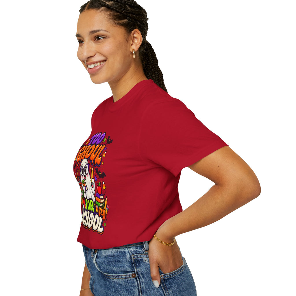 Too Ghoul for School T-Shirt — Cute Halloween Ghost Back-to-School Tee