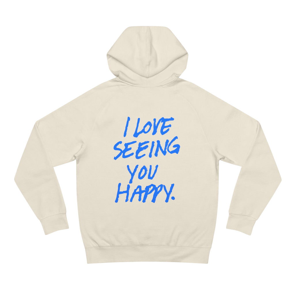 Hi Lovely Human Hoodie — "I Love Seeing You Happy" Cozy Positive Message Hoodie