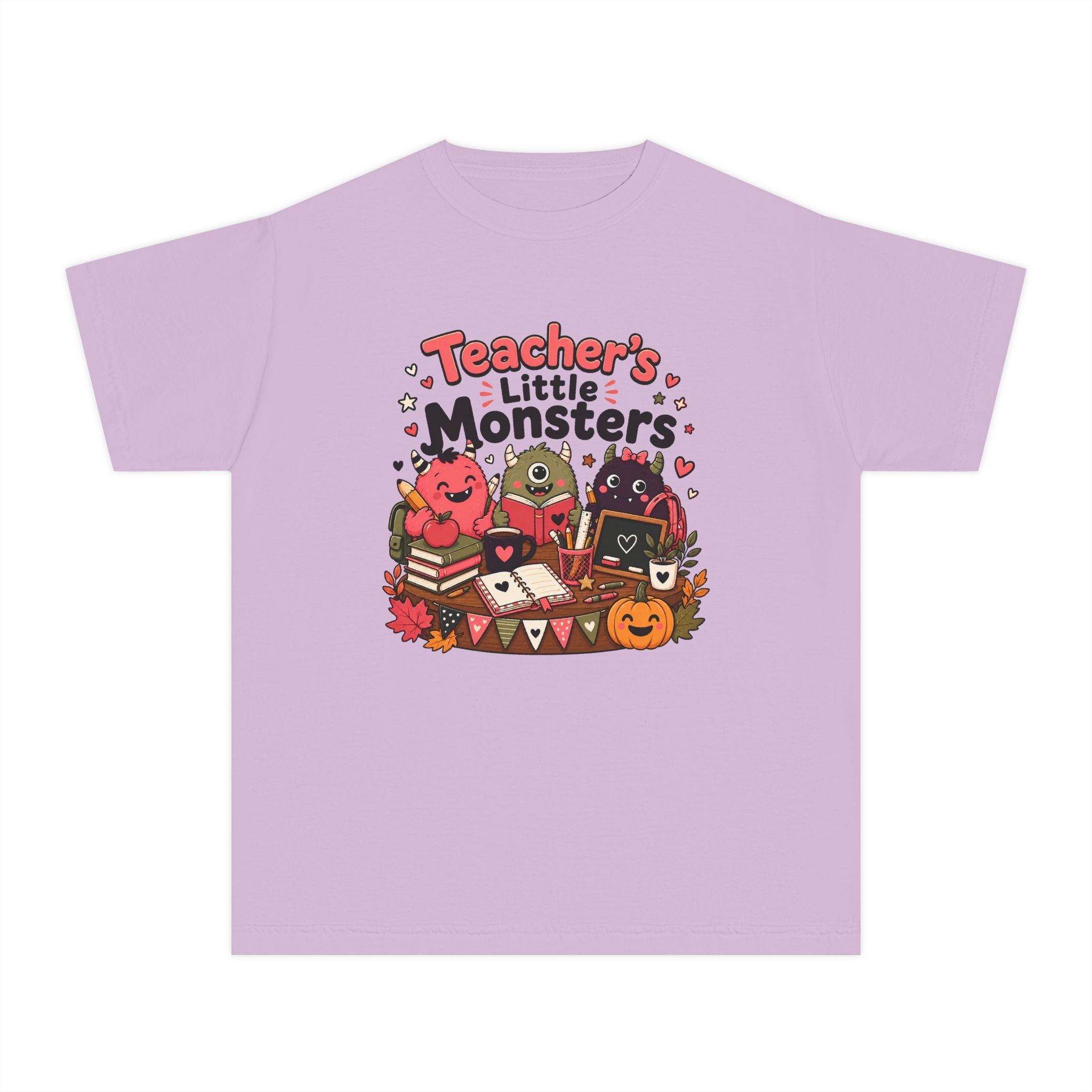 Teacher’s Little Monsters Youth Retro Tee 🍎📚