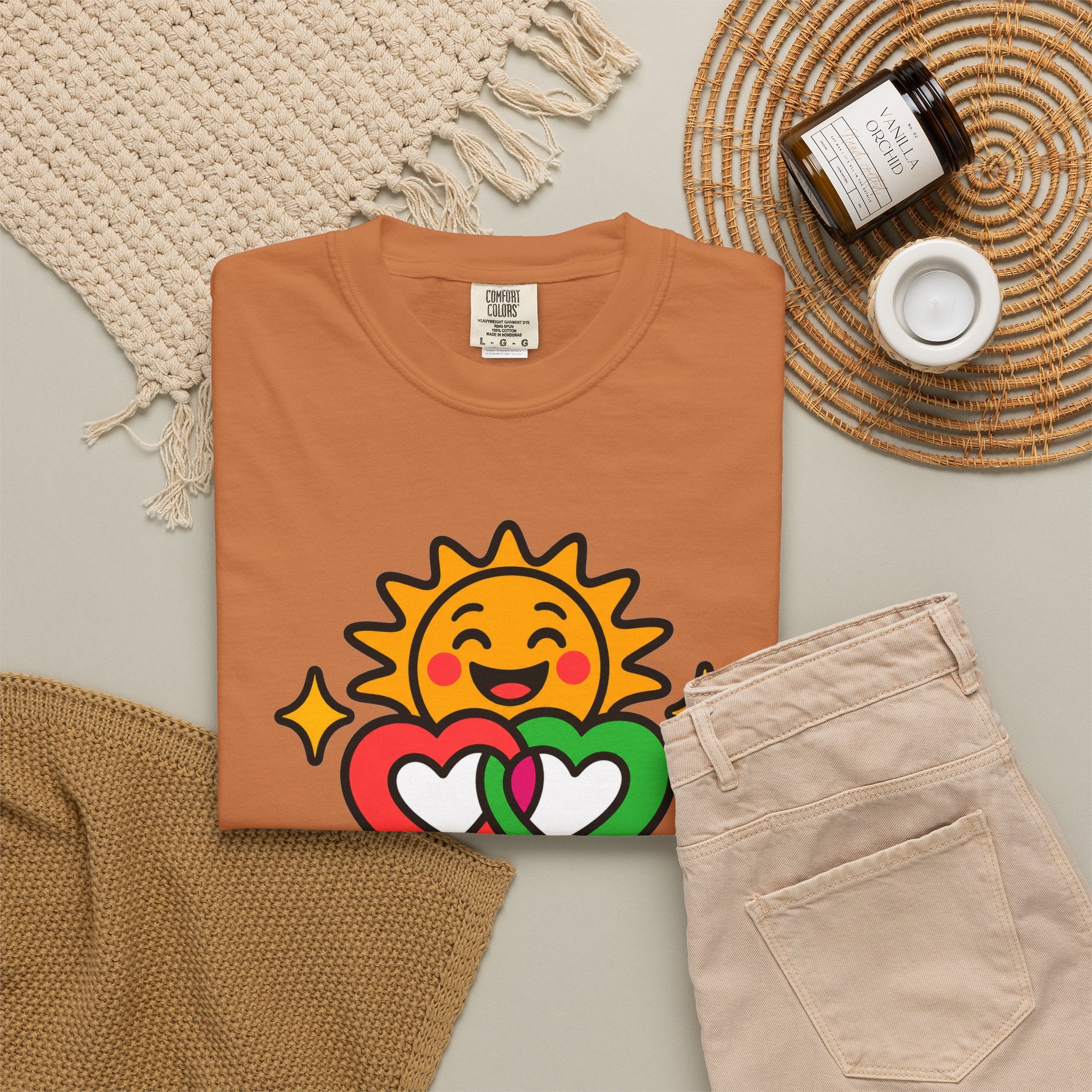 Juntos Brillamos Latino Heritage Heavyweight Tee ☀️❤️