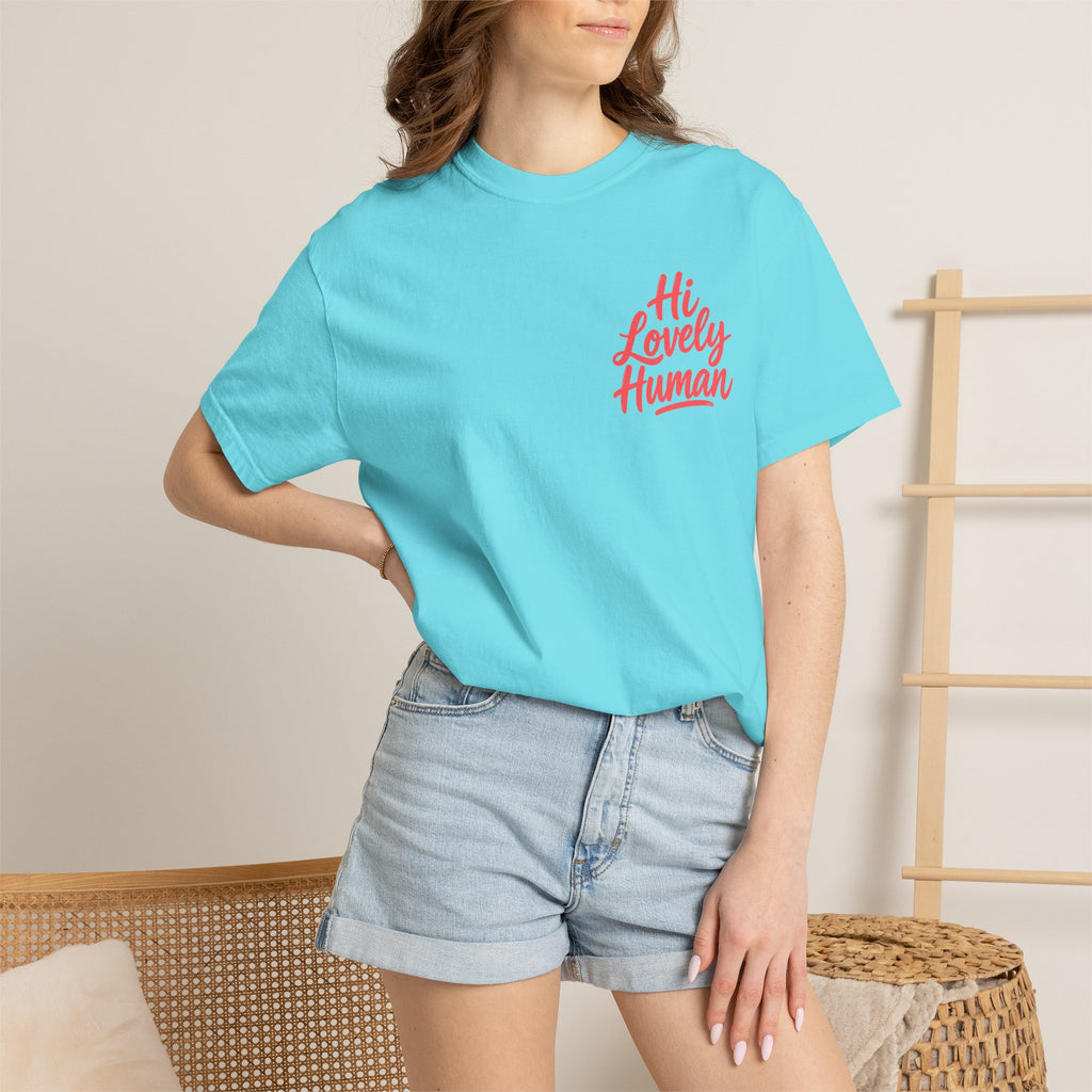 Hi Lovely Human Navy Garment-Dyed Comfort Colors® T-Shirt