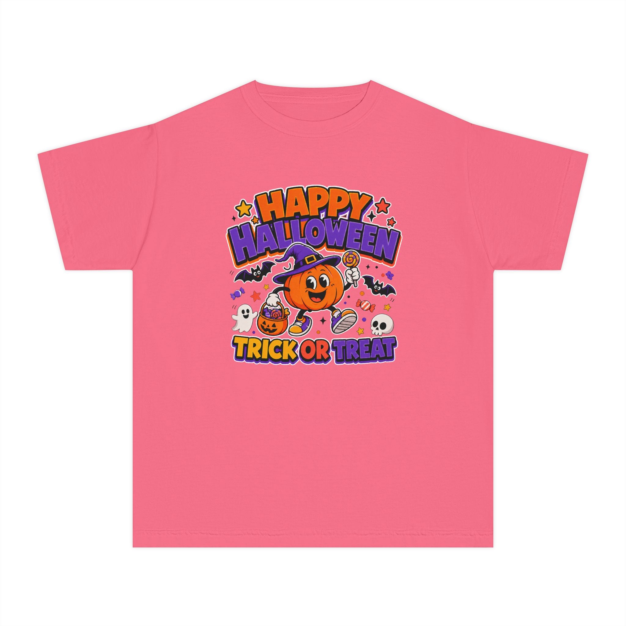 Happy Halloween Youth Trick-or-Treat Retro Tee 🎃✨