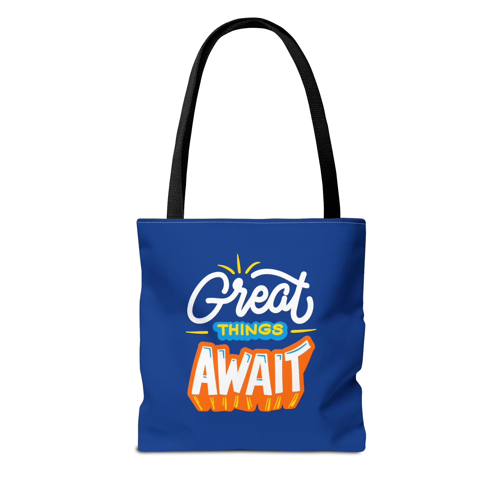 Learning Never Ends - Great Things Await Tote Bag (AOP)