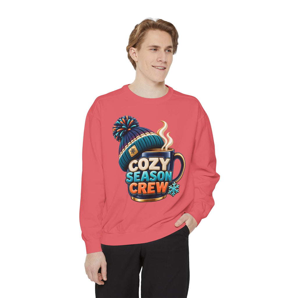 Cozy Season Crew Coffee Lover Sweatshirt ☕️❄️ | Winter Coffee Graphic Pullover