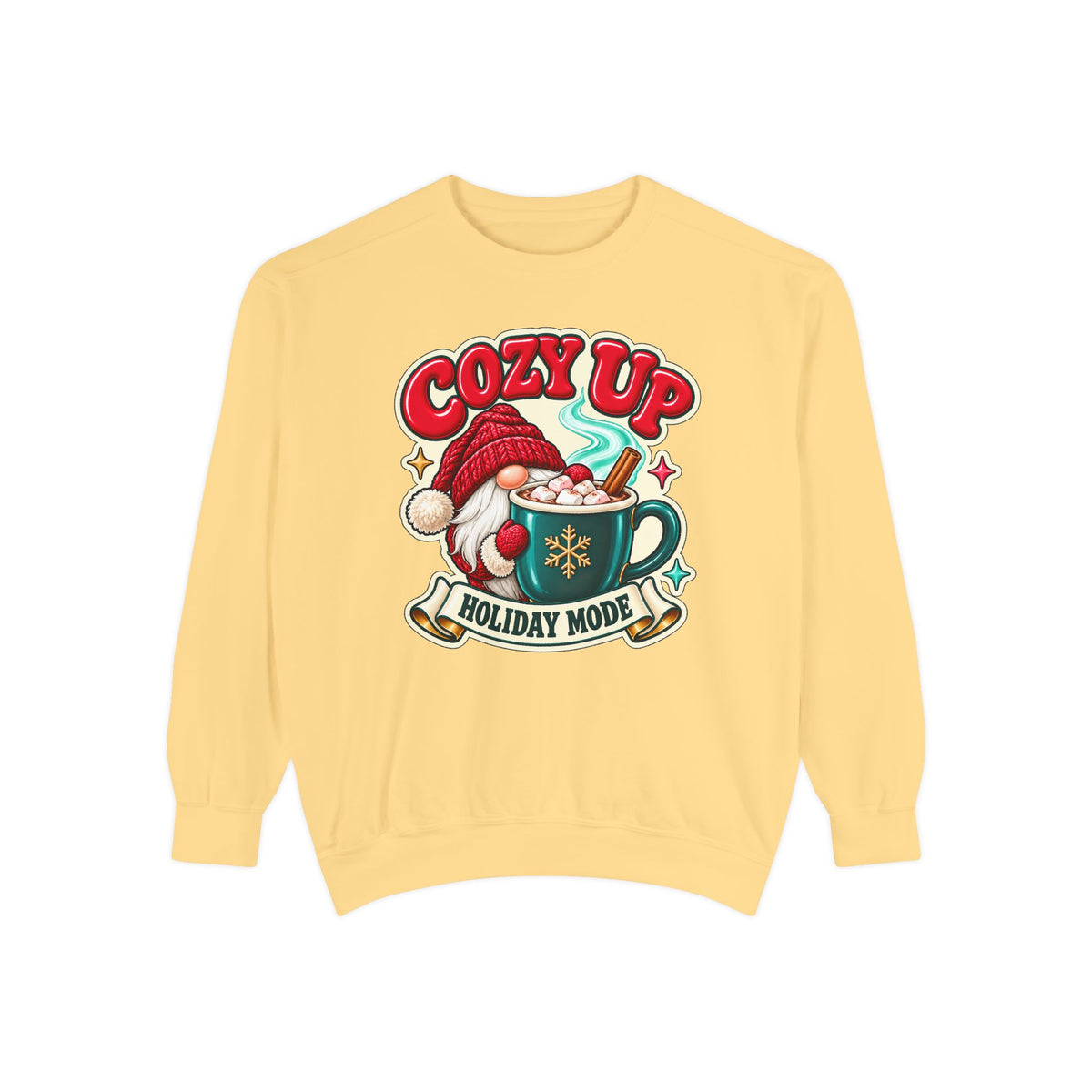 Cozy Up Christmas Mode Gnome Cocoa Sweatshirt