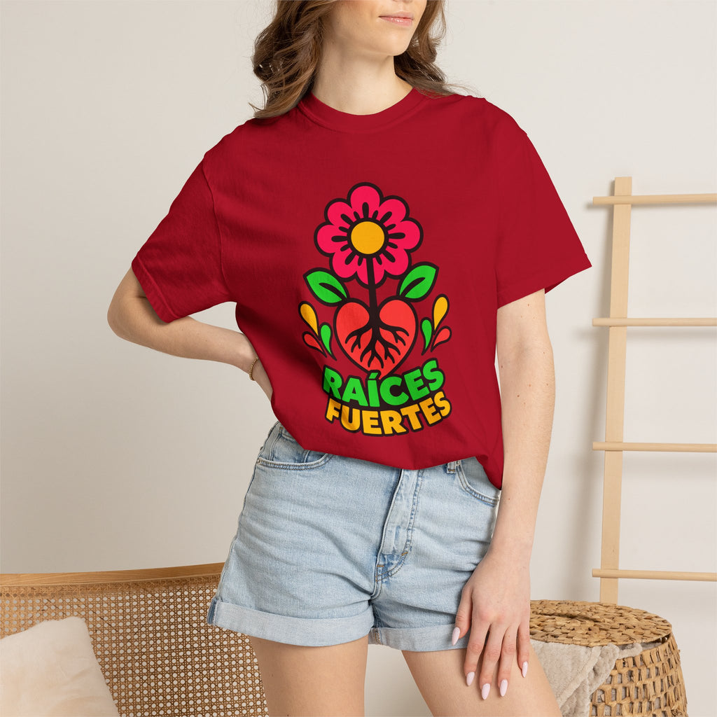 Raíces Fuertes Latino Heritage Heavyweight Tee 🌺❤️