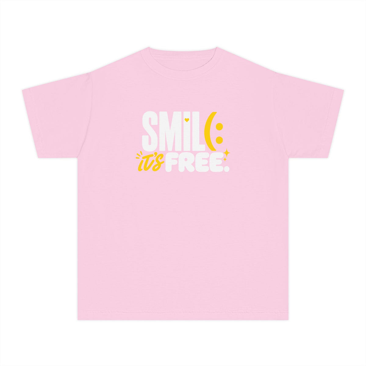 SMILE IT’S FREE! Youth Garment-Dyed Tee