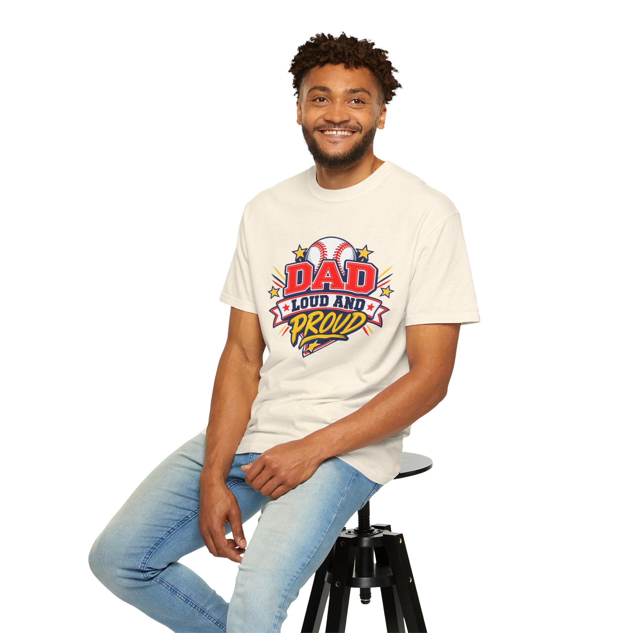 Baseball Dad Loud and Proud Comfort Colors® Tee ⚾️⭐
