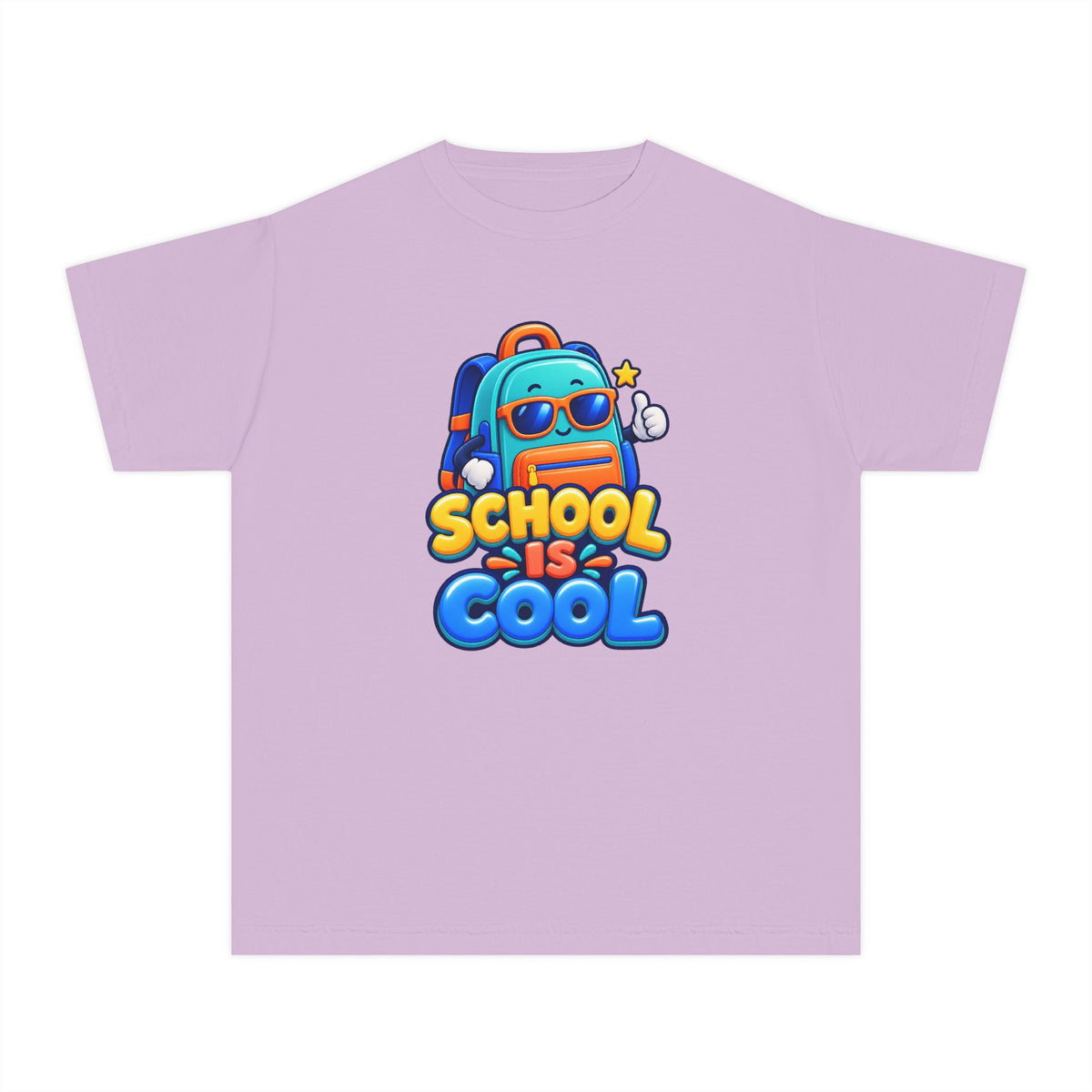 🎒 School Is Cool Backpack Cartoon Kids Tee