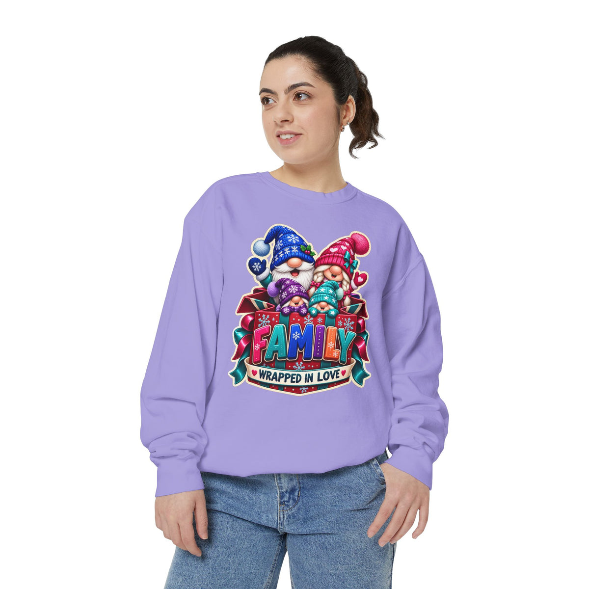 Family Wrapped in Gnome Love Christmas Sweatshirt
