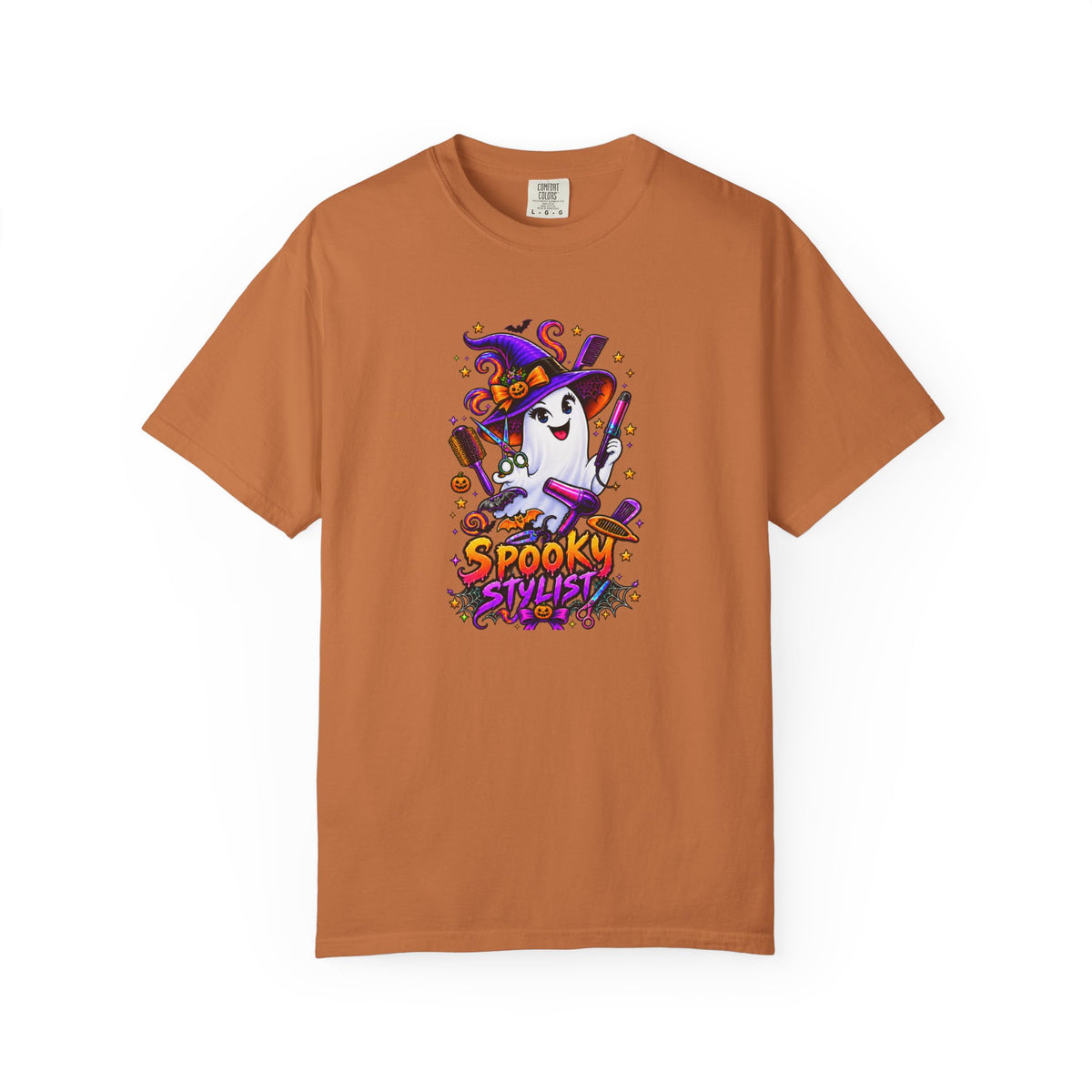 Spooky Stylist Halloween Tee – Adult Unisex Beauty Salon Party Shirt