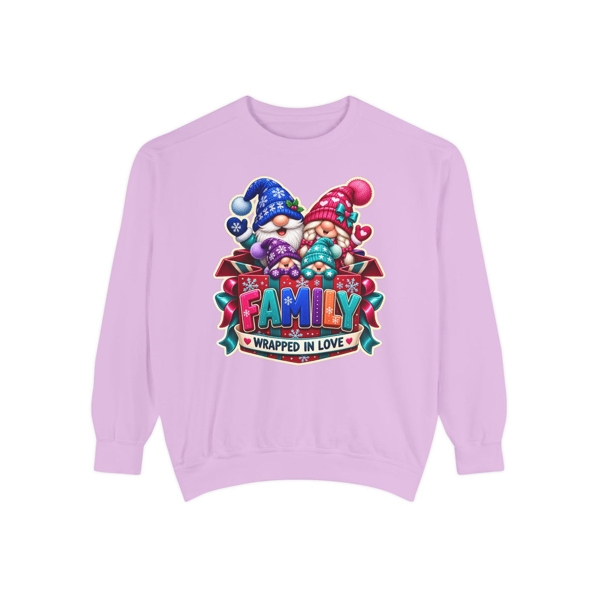 Family Wrapped in Gnome Love Christmas Sweatshirt