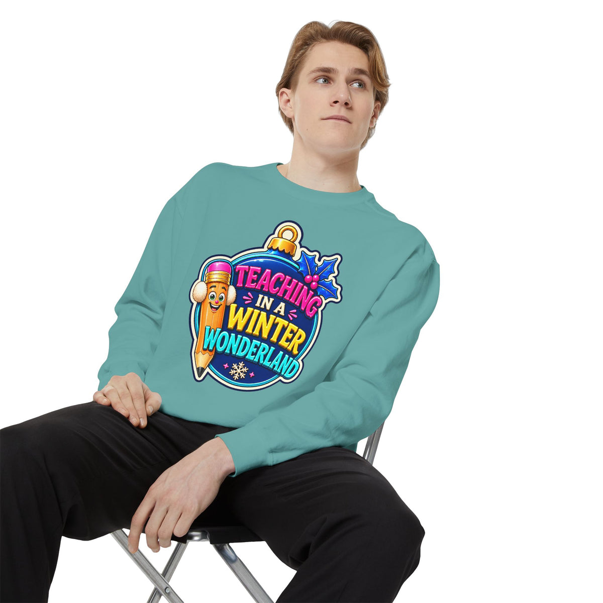 Teaching in a Winter Wonderland Christmas Sweatshirt