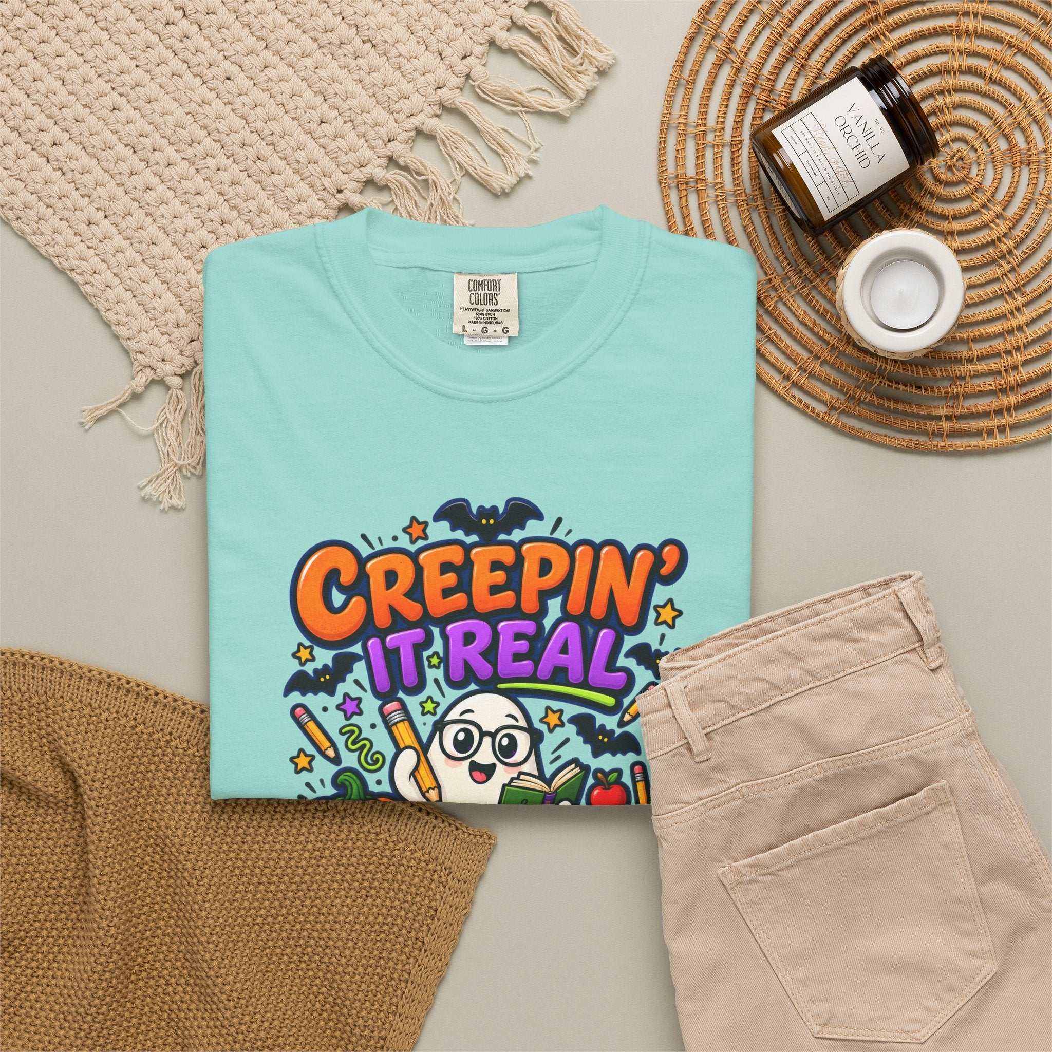 Creepin' It Real in the Classroom Halloween T-Shirt
