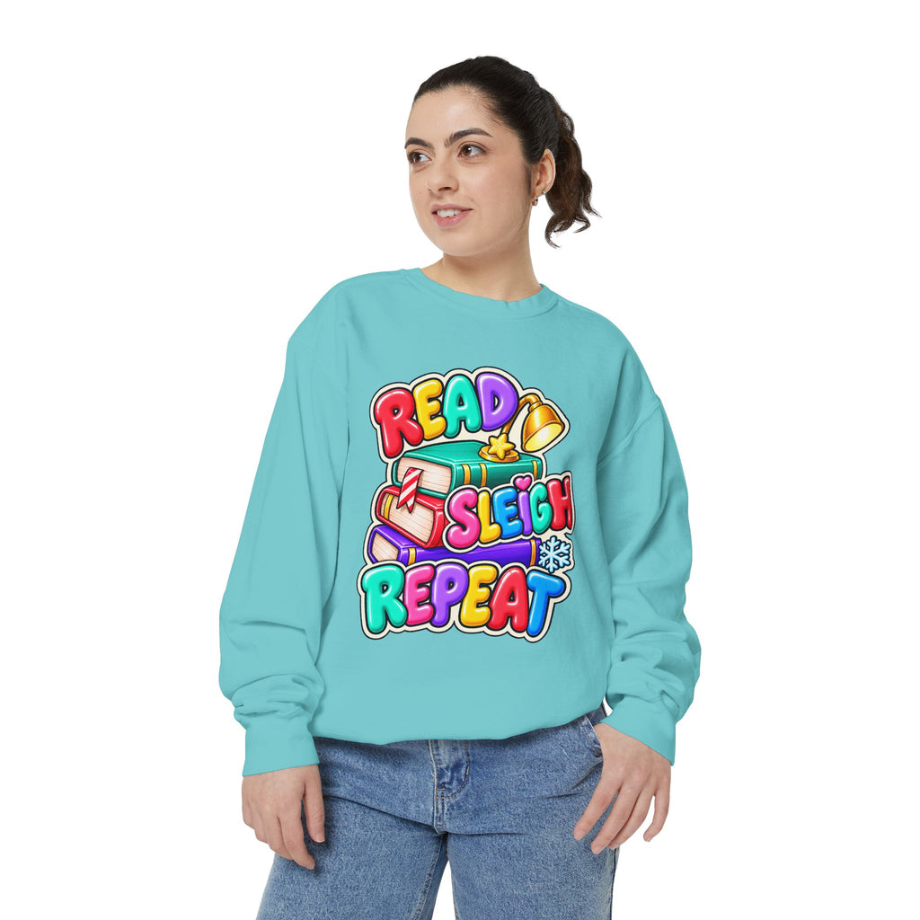Read, Sleigh, Repeat Christmas Sweatshirt 📚🔔❄️