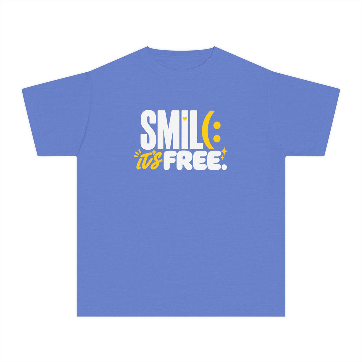 SMILE IT’S FREE! Youth Garment-Dyed Tee
