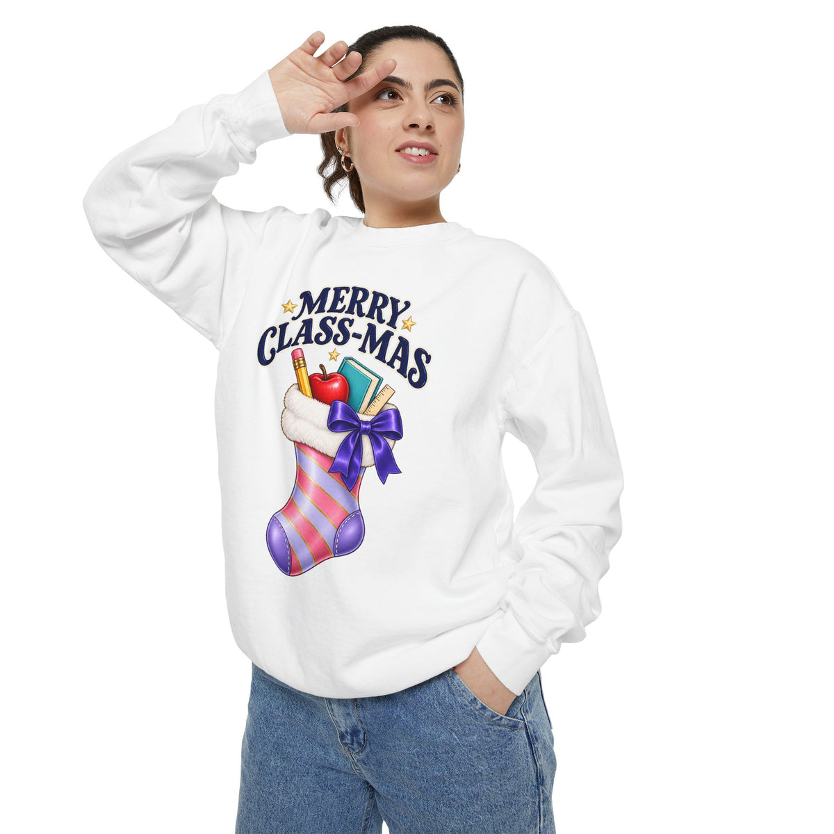 Merry Class-Mas Teacher Christmas Sweatshirt