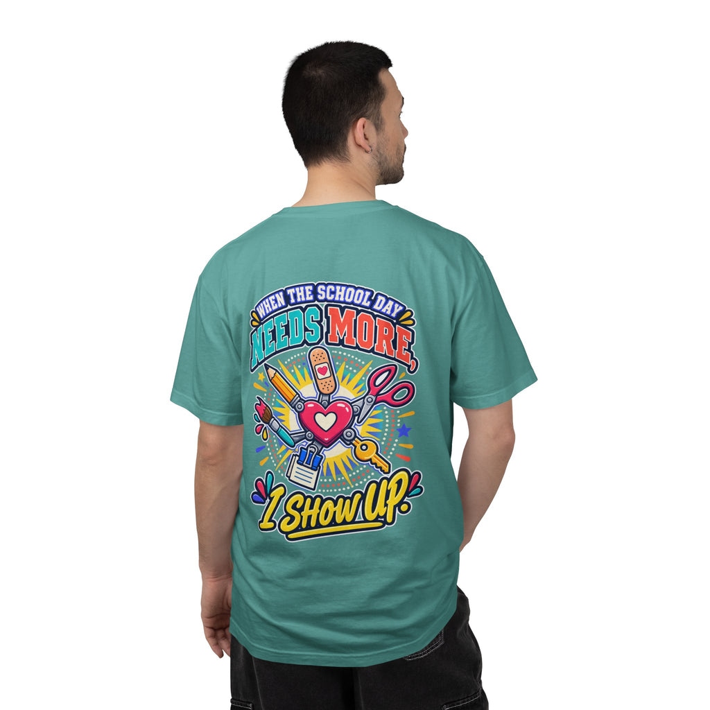 Here to Help School Support Staff Comfort Colors® Tee 🍎✏️
