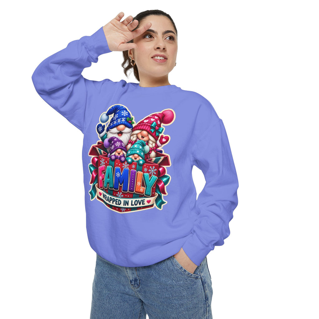 Family Wrapped in Gnome Love Christmas Sweatshirt