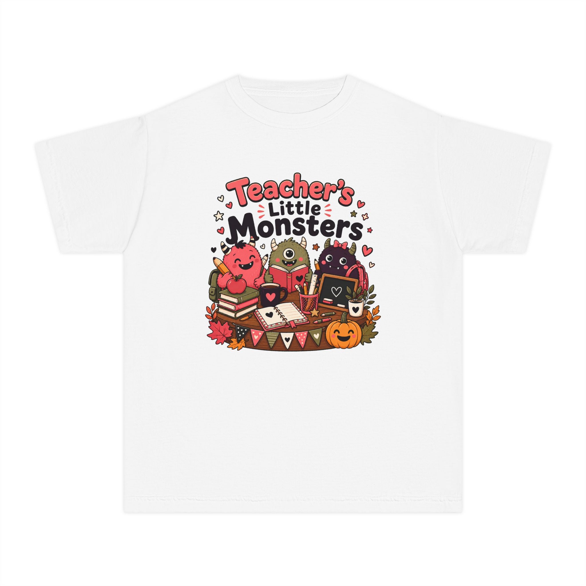 Teacher’s Little Monsters Youth Retro Tee 🍎📚