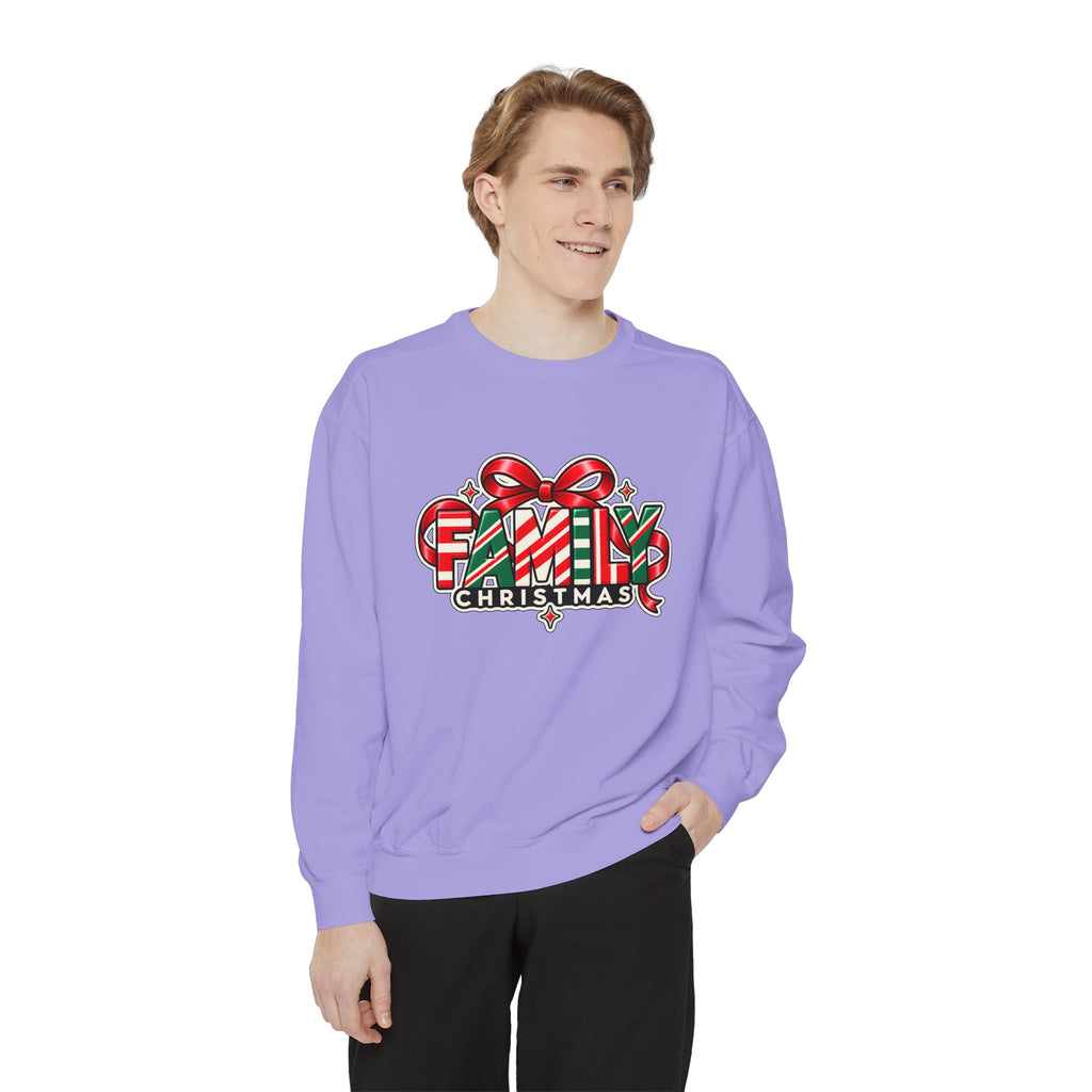 Family Christmas Candy Cane Holiday Sweatshirt