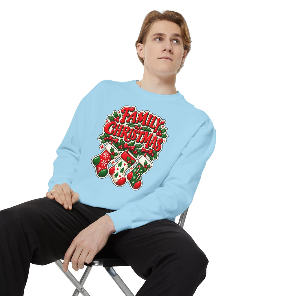 Family Christmas Stocking Holiday Sweatshirt