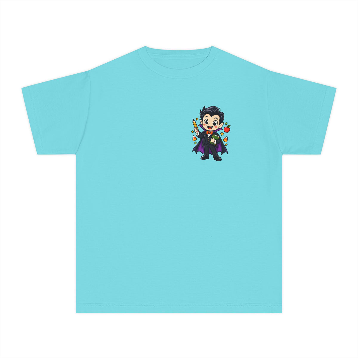 Vampire Trick-or-Treat Kids Tee — Cute Cartoon Vampire Halloween Shirt