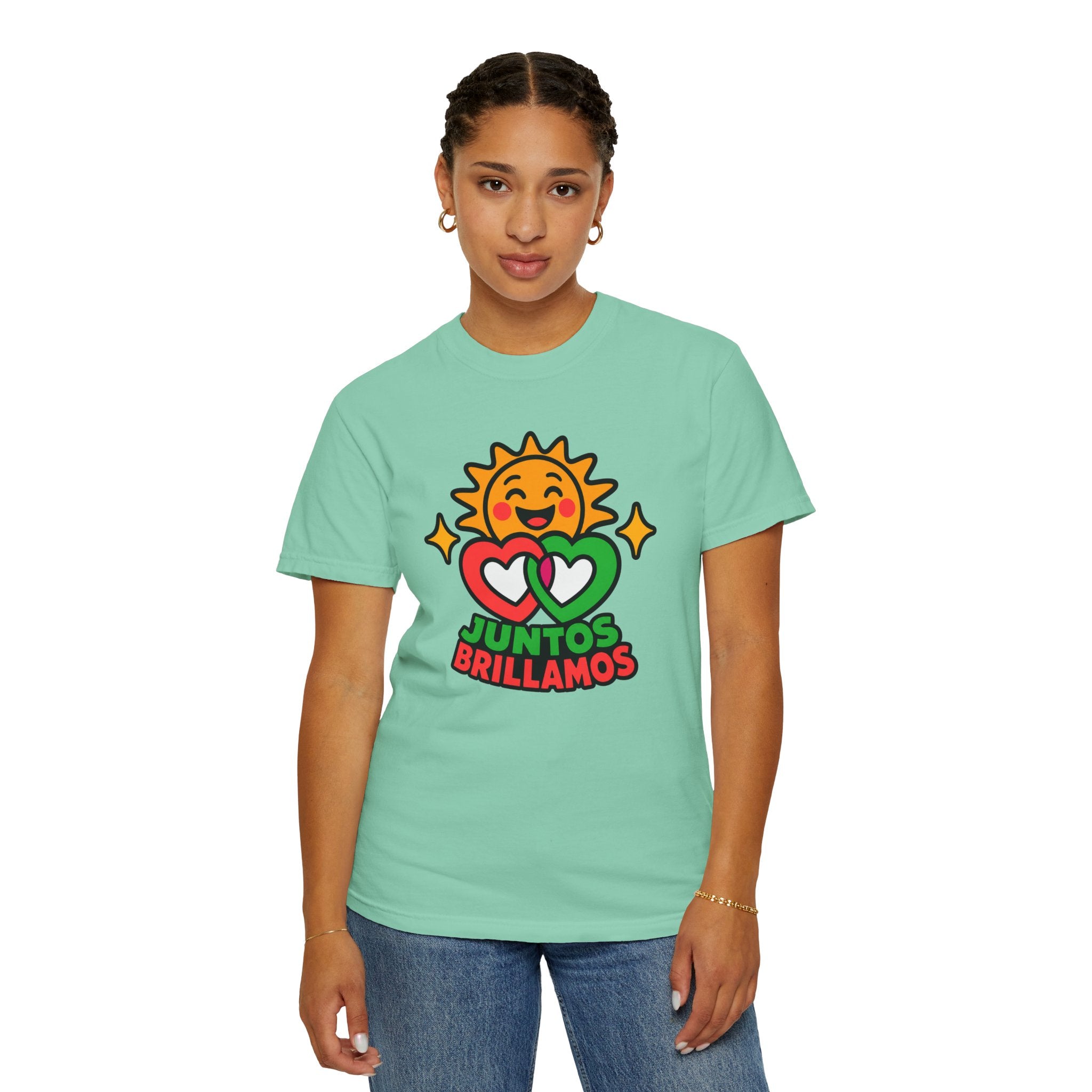 Juntos Brillamos Latino Heritage Heavyweight Tee ☀️❤️