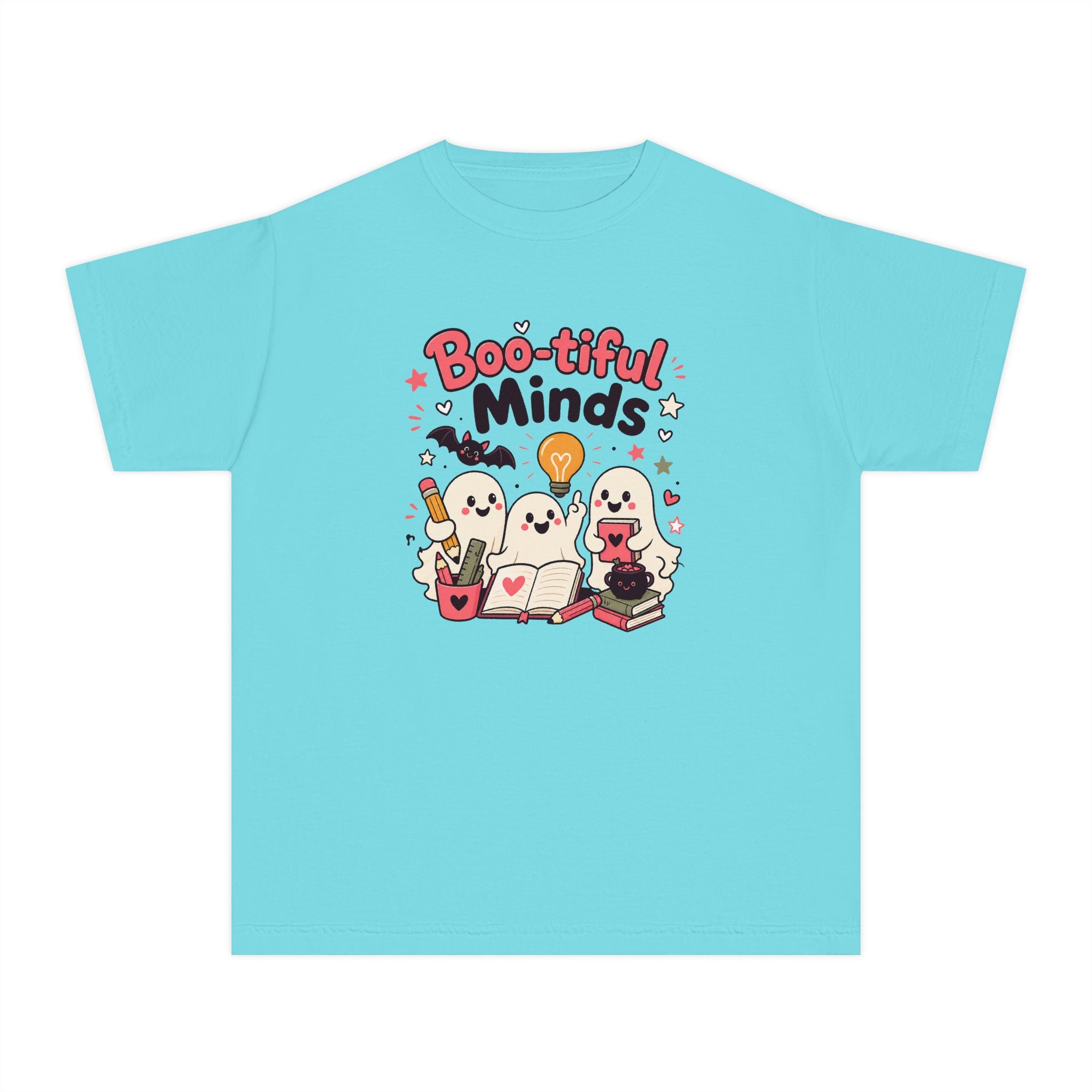 Boo-tiful Minds Youth Halloween Learning Tee 👻💡