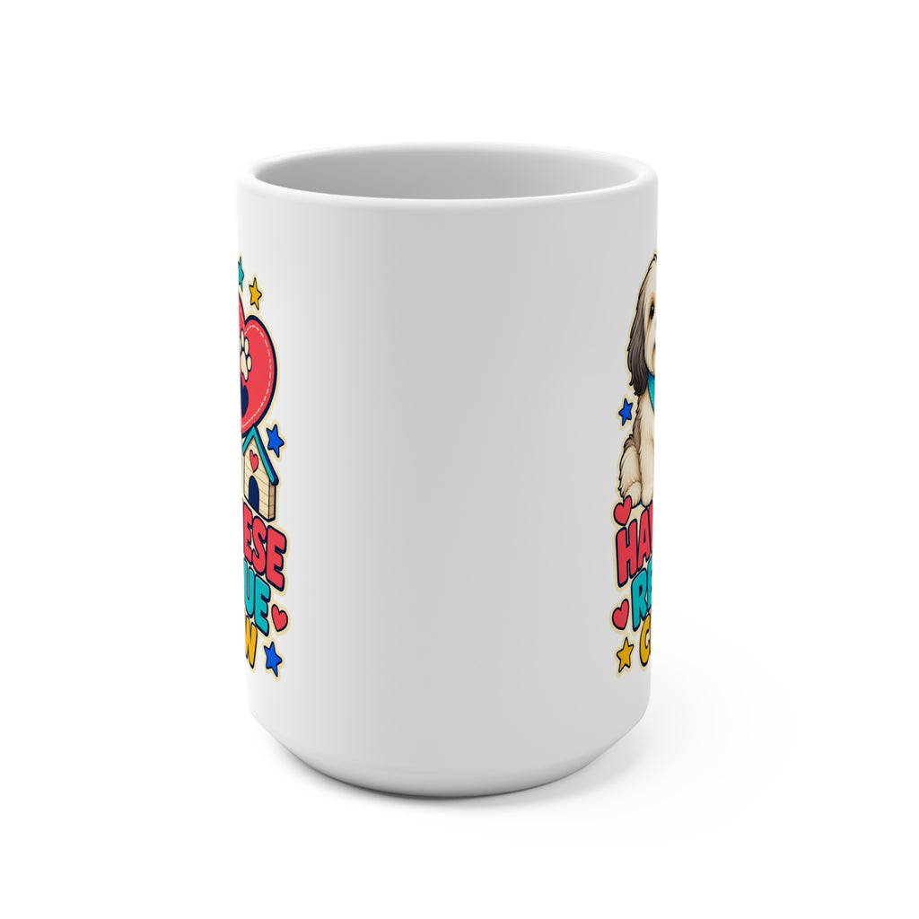 Havanese Rescue Crew Mug - Dog Adoption and Rescue Coffee Cup - Havanese Mom, Volunteer and Pet Lover Gift