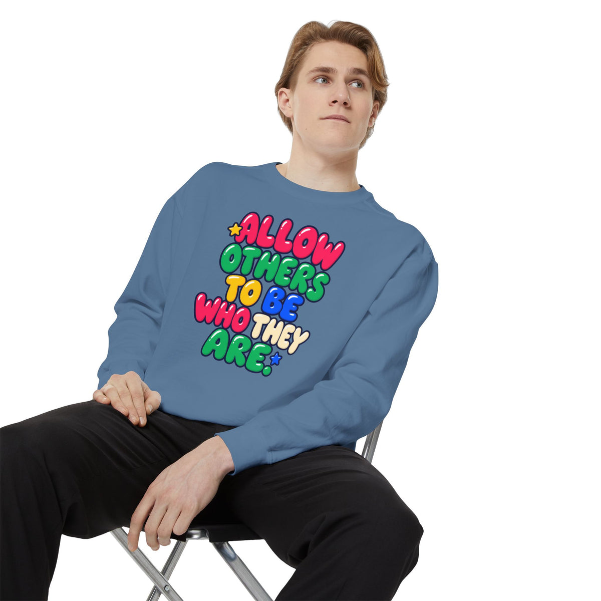 Allow Others to Be Who They Are Sweatshirt | Kindness & Acceptance Crewneck 🌼💛